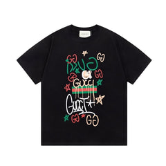 Cute graffiti print T-shirt