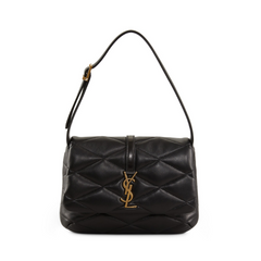 Quilted Leather Flap Sholder Bag