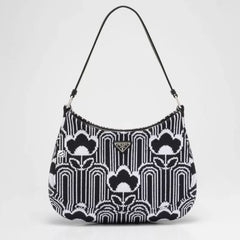 Cleo Series Jacquard Knit Shoulder Bag