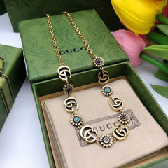 Luxury GG  Flower Necklace