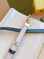 2.0cm women's fine copper buckle belt