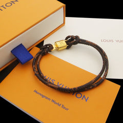 Lock And Key Leather Bracelet