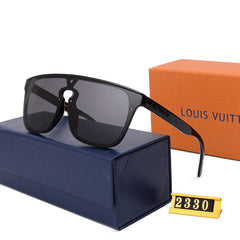 Fashion large frame L sunglasses