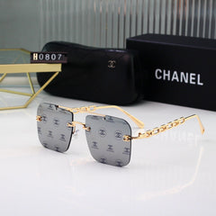 Fashionable watermark metal frame sunglasses