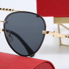 Luxury metal frame universal sunglasses