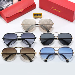 Luxury metal frame universal sunglasses