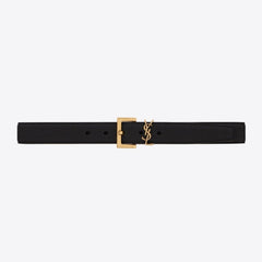 Leather Square Buckle Belt Women's Belt