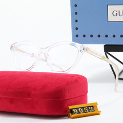 Cat-eye clear lens glasses