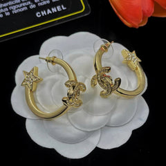 Luxury rhinestone earrings