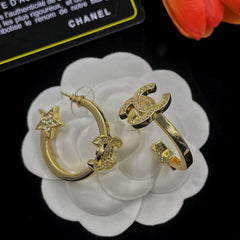 Luxury rhinestone earrings