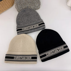 Classic Webbing Warm Knit Hat