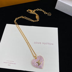 Pink Diamond Heart Necklace