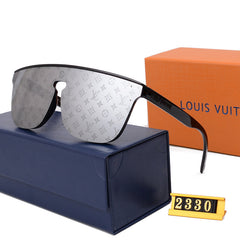 Fashion large frame L sunglasses