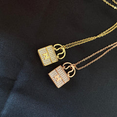 Classic Diamond Bag Necklace