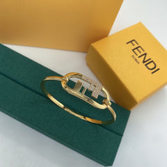 F Letter Circle Bracelet