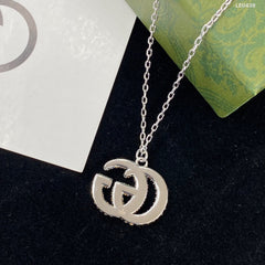 Double G Full Diamond Necklace