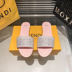 Full Diamond Flat Slippers