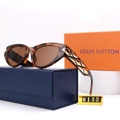 Luxe Threaded Metal Sunglasses