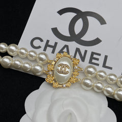 Elegant Double Pearl Necklace