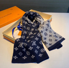 Monogram Elements Jacquard Knitted Scarf