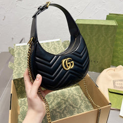 Fashion Half-moon-shape Chain Bag