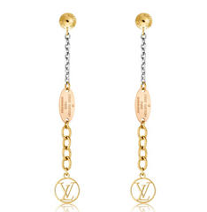 Logomania Series Long Chain Earrings