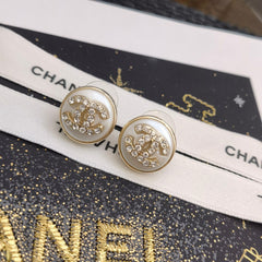 3-Color Elegant Round Stud Earrings