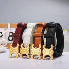 4 Colors Fashion Hot Sale Ladies Leather Belt