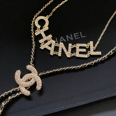 Fashion Diamond Double Necklace