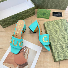 Retro Block Heel Sandals