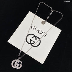 Double G Full Diamond Necklace