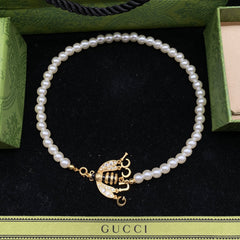 Fashion Bee Pearl Necklace