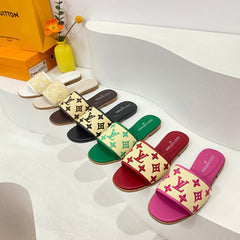 Woven Embroidered Slippers