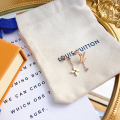 Asymmetric Logo Earrings