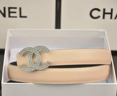 6 color luxury double C pearl rhinestone belt