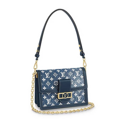 Jacquard Denim MM Handbag