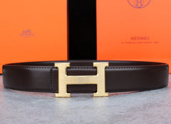 2 Colors Classic Alphabet Buckle Leather Belt