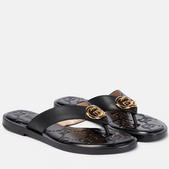 Fashion Metal Buckle Flip Flop Sandals