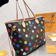 Neverfull Colorful Polka Dot Shopping Bag