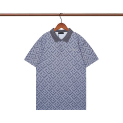 Blue Classic Knitted POLO Shirt