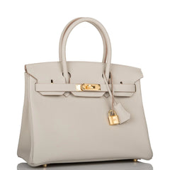 HE&ME Birkin 30 Gris Perle Togo Gold Hardware