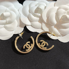 Half Circle Letter Earrings