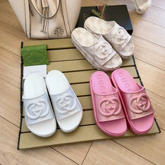 Fashion Colorful Platform Slippers