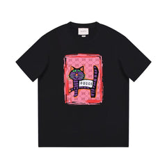 Cat Print T-Shirt