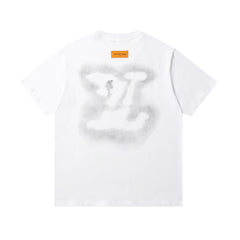 Lnk-dyed printed T-shirt