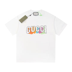 Rainbow Lettering Print T-shirt