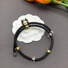 Skull Leather Adjustable Bracelet