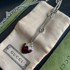 Strawberry Pendant Necklace