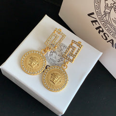 Vintage Diamond Maze Earrings