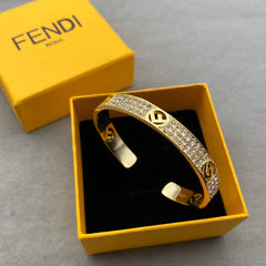 Gold-color F Bracelet